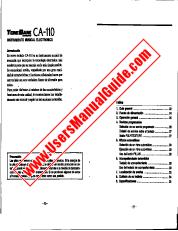 Vezi CA-110 Castellano pdf Manualul de utilizare